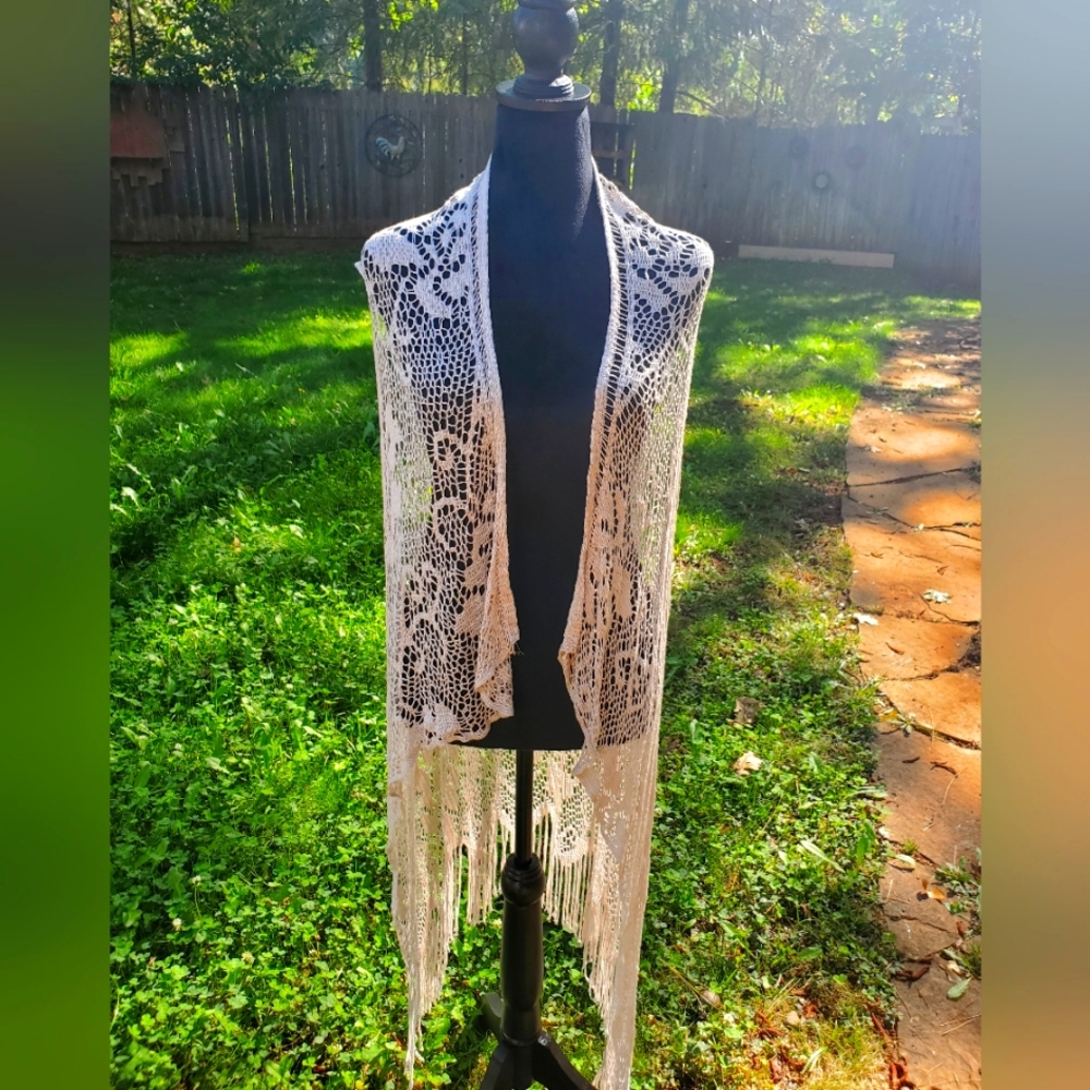 NWT Crochet/Lace Cover Up - Life is Beautiful